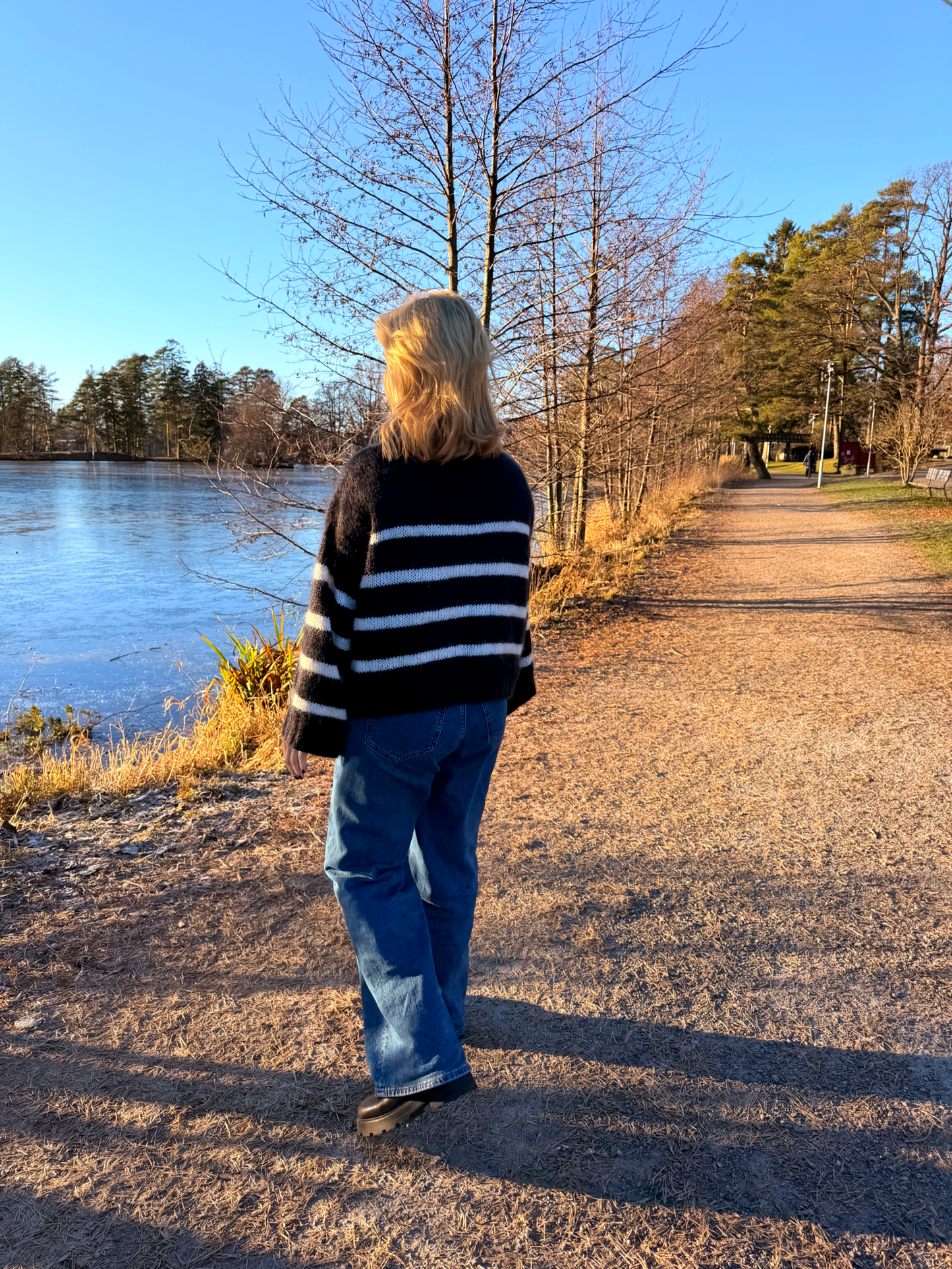 Emiliezipper med striper - garnpakke