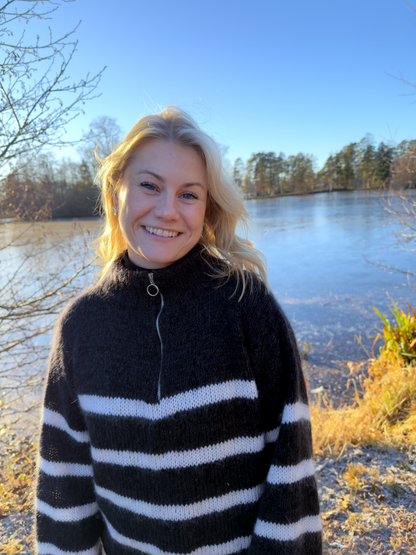 Emiliezipper med striper - garnpakke