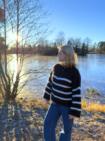 Emiliezipper med striper - garnpakke